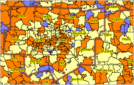 Houston Texas Area Zip Codes