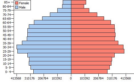Population Pyramids Census 2020 Age Sex Gender Race Chart Graphics