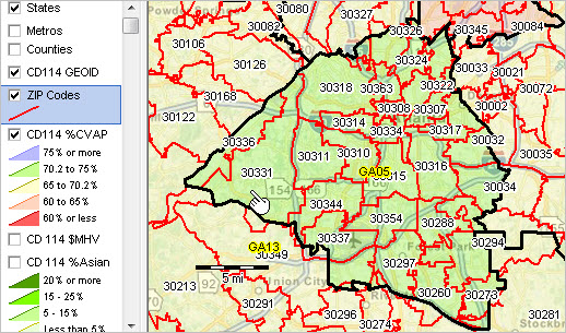 Congressional Districts By Zip Code Zip Code To Congressional District 114 Equivalence Table
