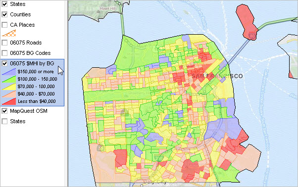 Census Tract Map San Francisco Mapping Block Group Data | Decision-Making Information Resources & Solutions