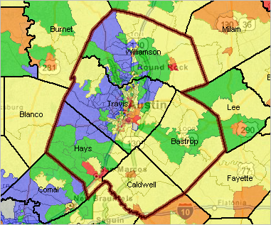 map of round rock tx