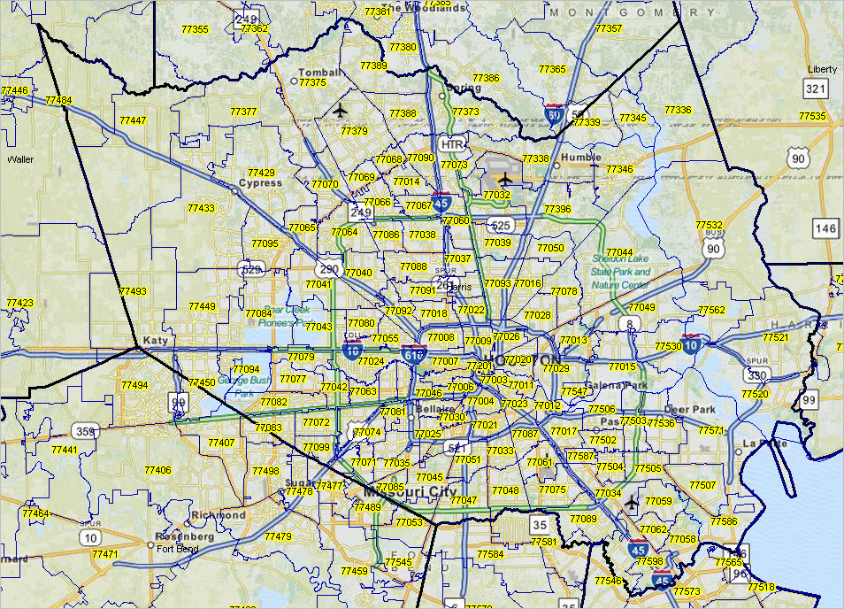 usps harris county zip code map Guide To Zip Code Data Resources Decision Making Information usps harris county zip code map