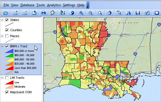 Louisiana Demographic Economic Trends Census 2010 Population