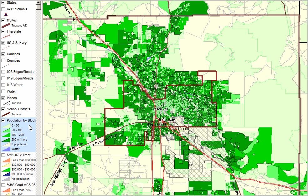 Tucson Az Census 2010 And Demographic Economic Patterns And Trends 3936