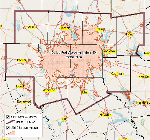 Dallas County Al Gis Cbsas | Fastest Growing Metros | Metropolitan Area Demographic Economic  Characteristics And Change