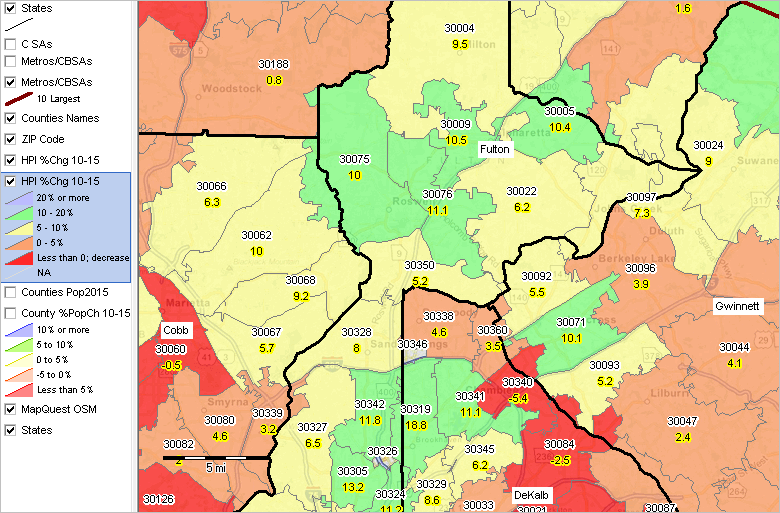 Map Of Atlanta By Zip Code Maps Online For You