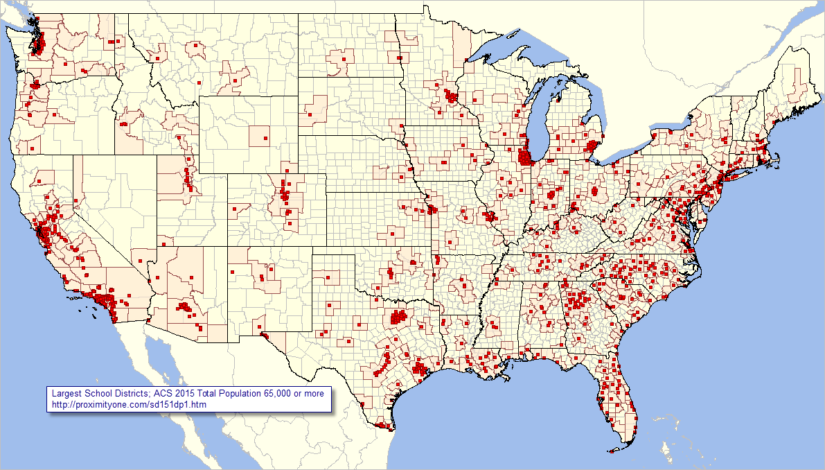 Largest School Districts Enrollment Characteristics Decision Making