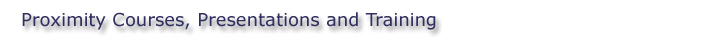 Courses, Presentations and Training