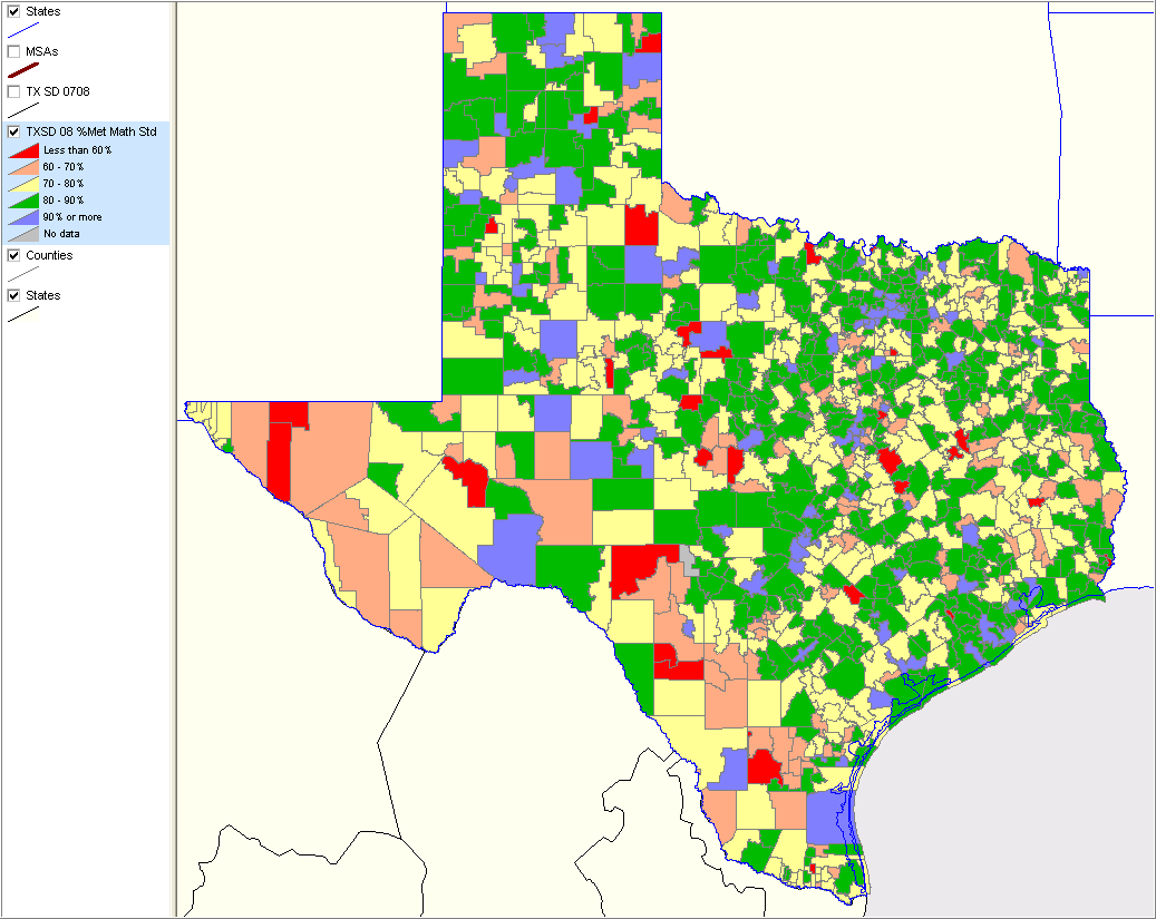 Best School Districts In Texas Map