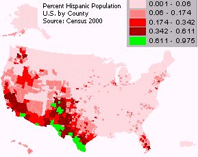 Percent Hispanic Map