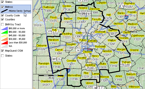 Demographic Projections 2015 2040 Atlanta - Sandy Springs - Roswell, GA MSA Metro