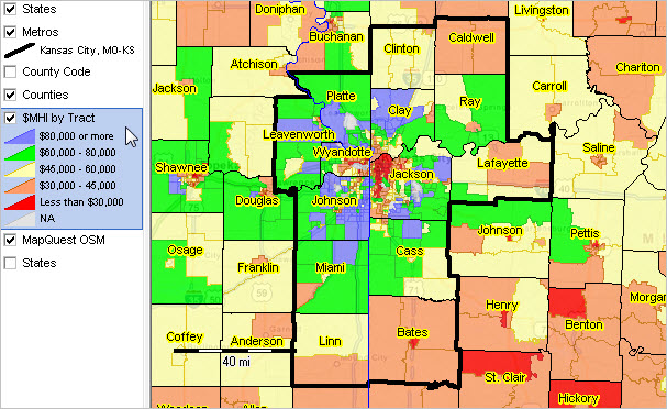 Kansas City Metro Map Counties - My Maps