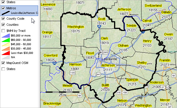 Louisville Ky County Map NAR Media Kit