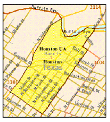 Neighborhood statistics map