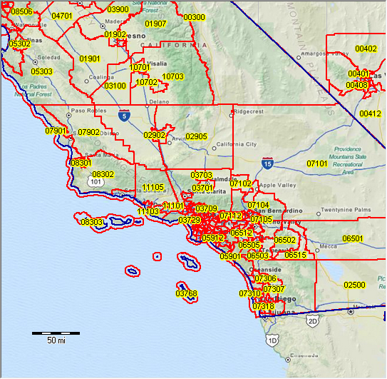 California Public Use Microdata Areas