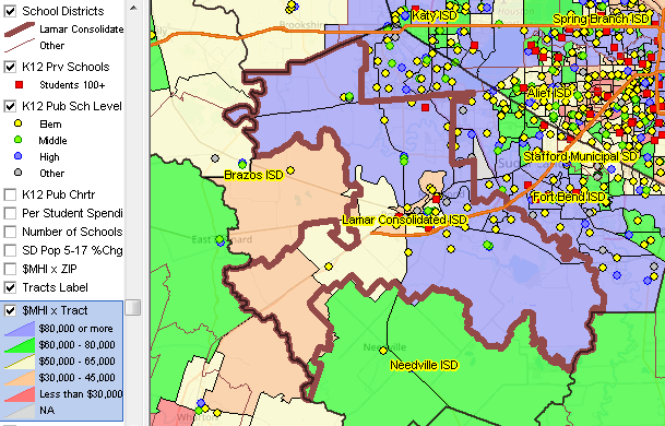 Lamar Consolidated ISD TX 4826580 Demographic Economic Characteristics