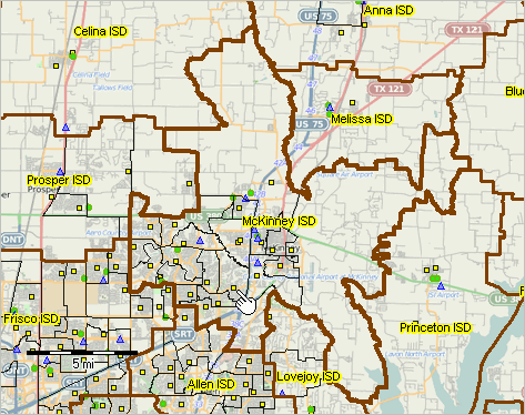 Prosper Isd Attendance Zones Sdgis School District Geodemographic Information System