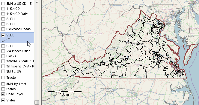 Congressional Districts State Legislative Districts - Virginia