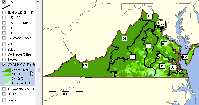 Congressional Districts State Legislative Districts - Virginia