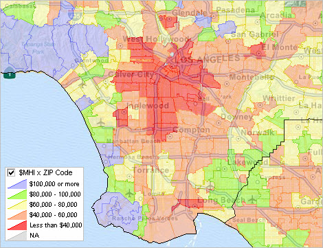 Demographics By Zip Code Map - United States Map