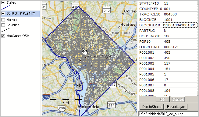 Census 2010 Block PL 94-171 Demographics Data