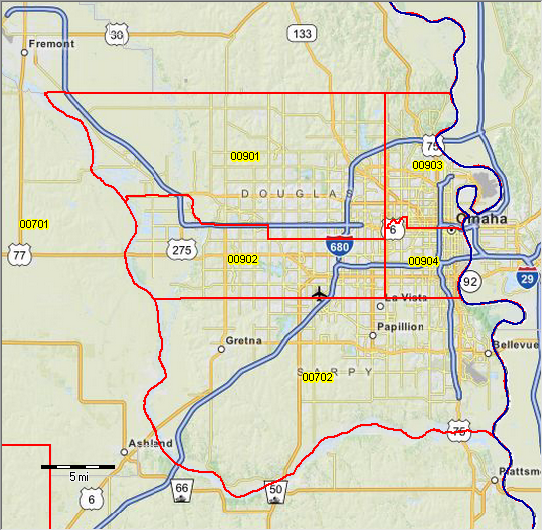 PUMA 2010 Nebraska Public Use Microdata Areas